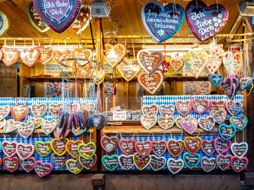 Kiosque de pain d'épices à l'Oktoberfest