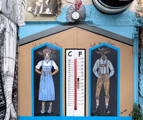 Murale des vaches bavaroises