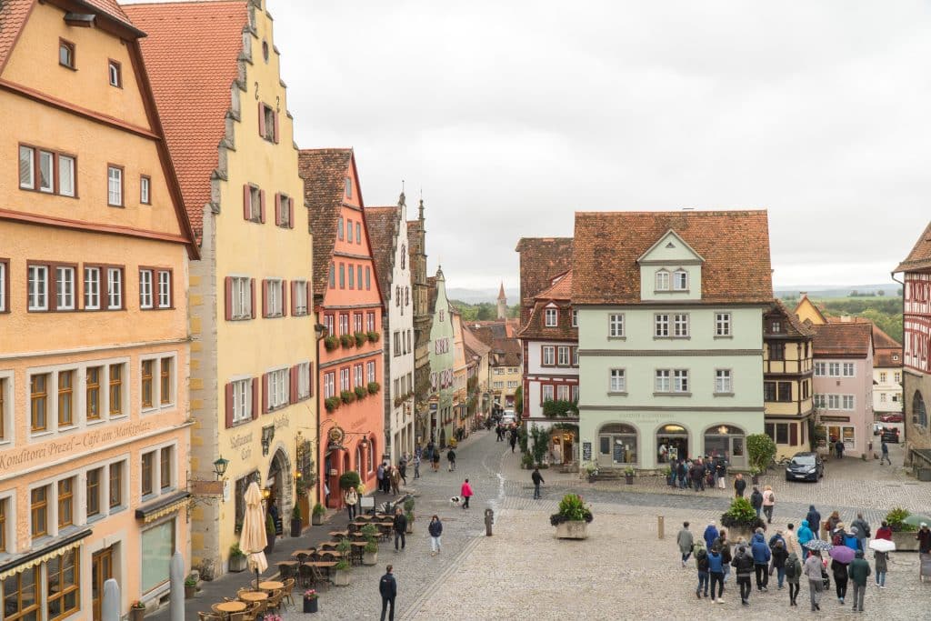 place du marché ou Hauptplatz de Rothenburg