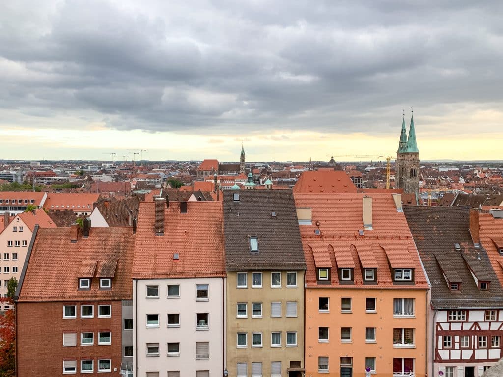 Vue du Kaiserburg à Nuremberg