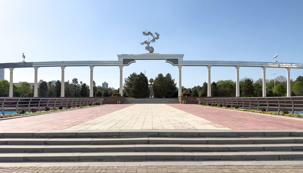 Place de l'indépendance à Tashkent