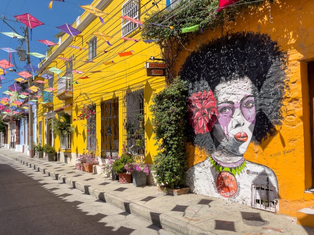 Art de rue à Getsemani, meilleur quartier où dormir à Carthagène
