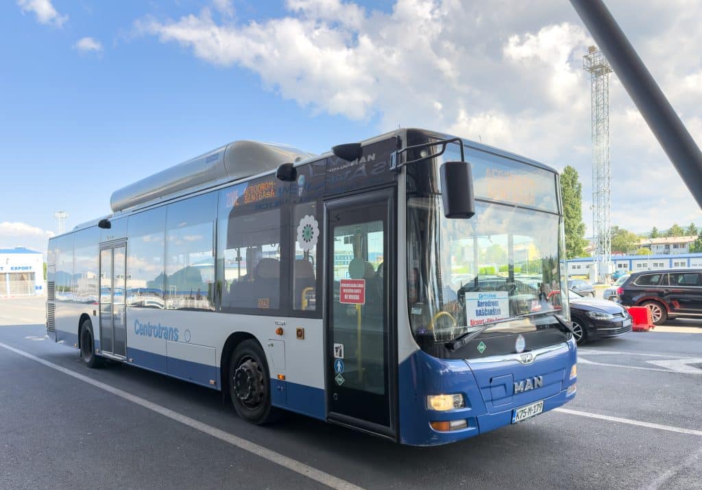 Autobus vers Baščaršija à Sarajevo