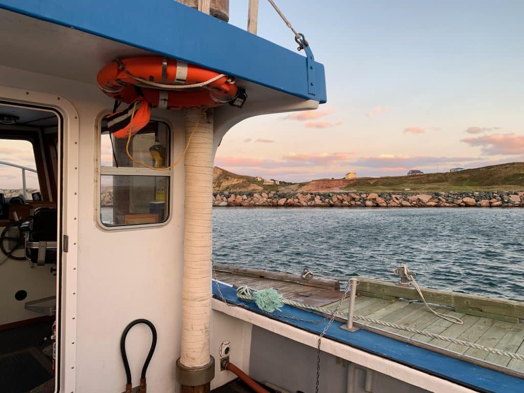 Bateau Mécatina IV de Maxime Poirier d'Interprétation Pêche en mer - Homard aux îles de la Madeleine