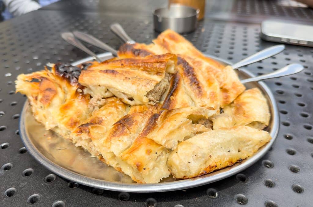 Burek Sac à Sarajevo