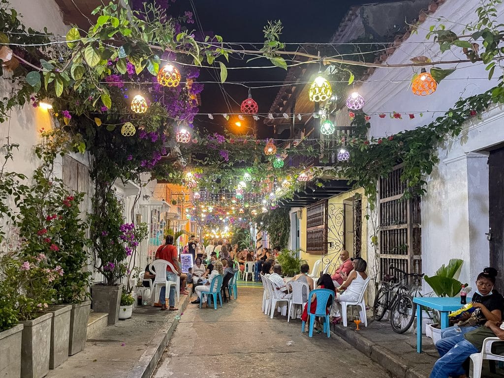 Ruelle festive de Getsemani