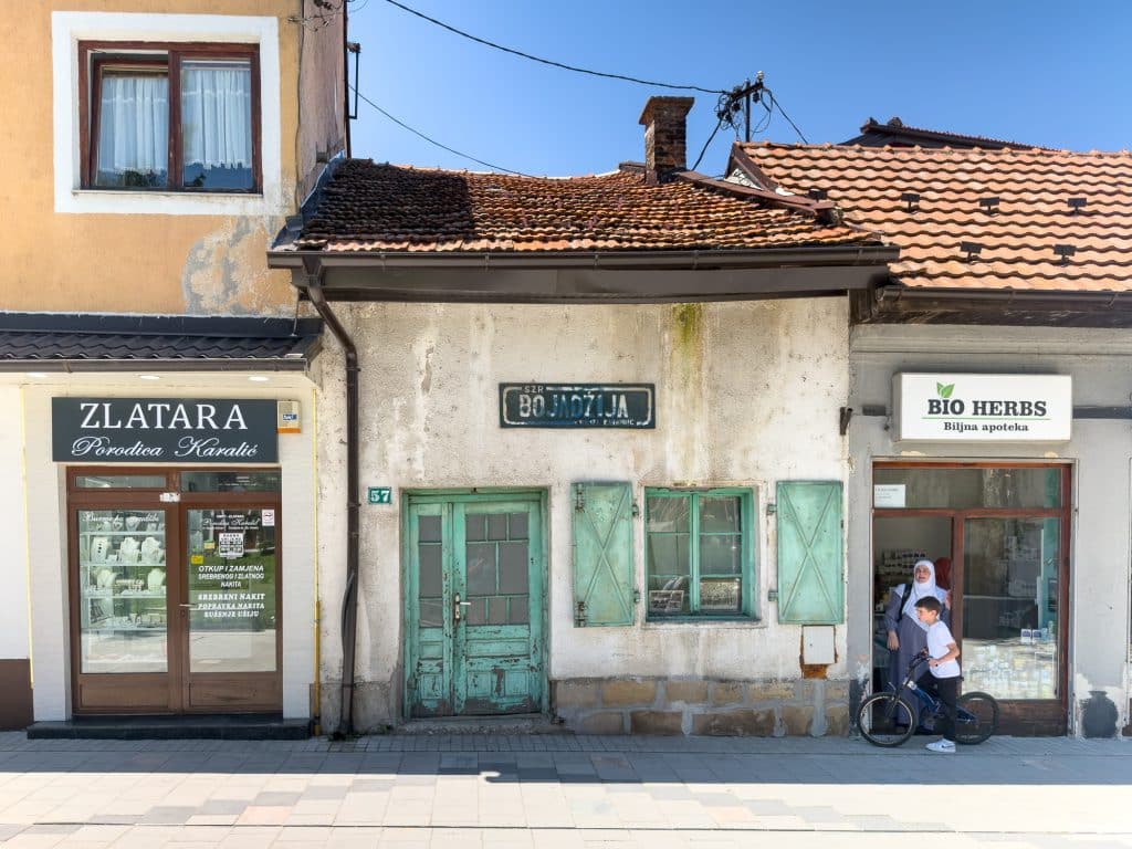 Scène de rue de Visoko