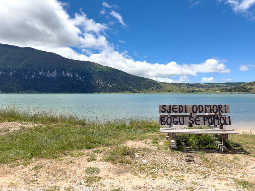 Vue sur le lac Blidinje