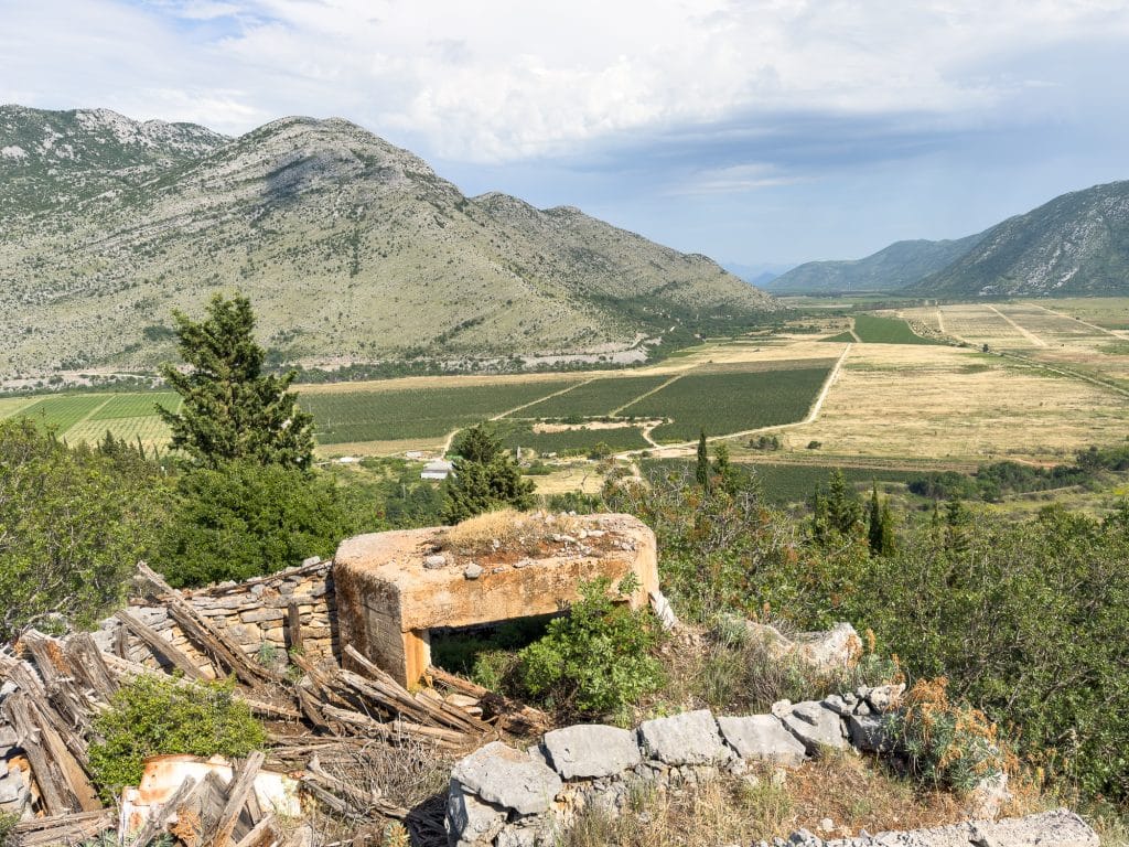 Vue sur Popovo Polje