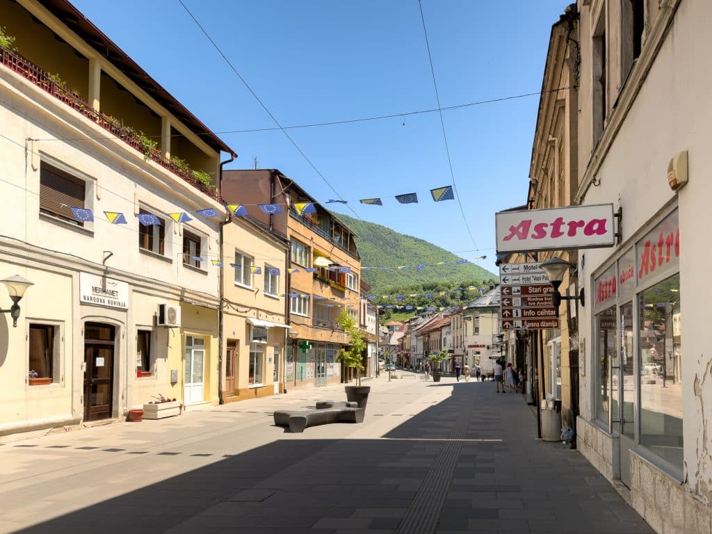 Avenue Bosanska à Travnik