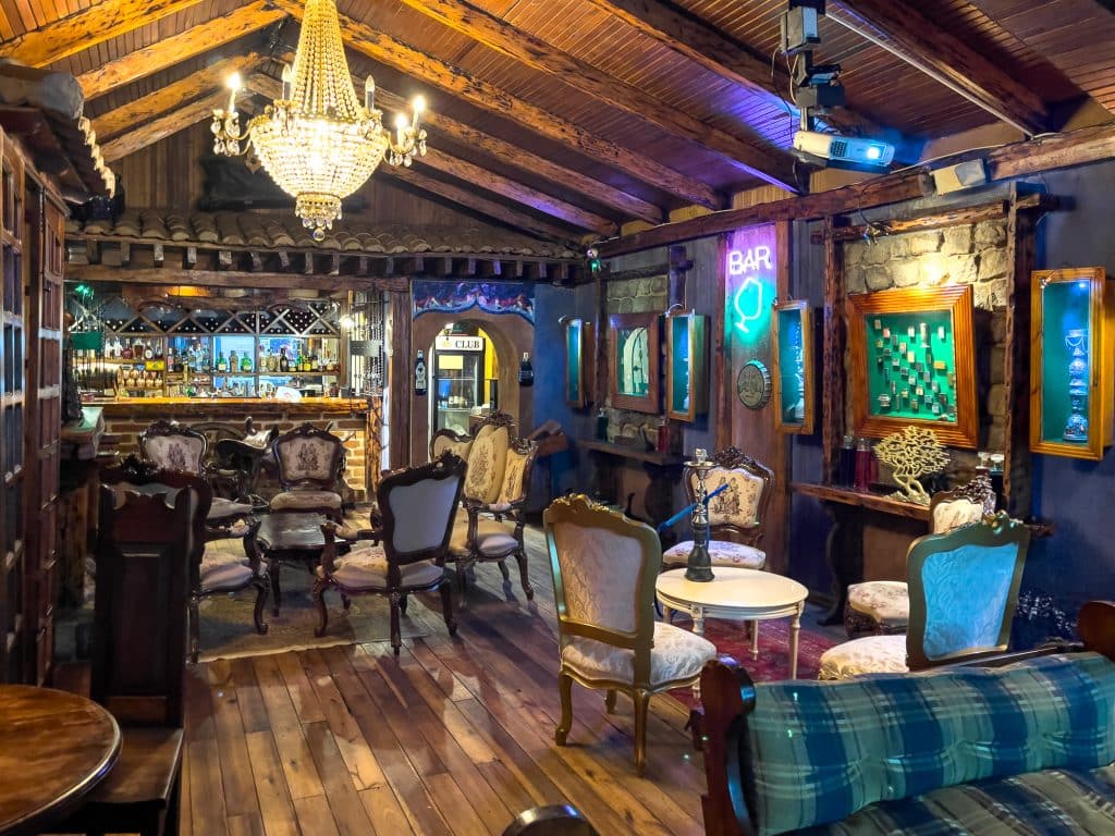 Bar de l'hôtel à l'Hosteria La Andaluza