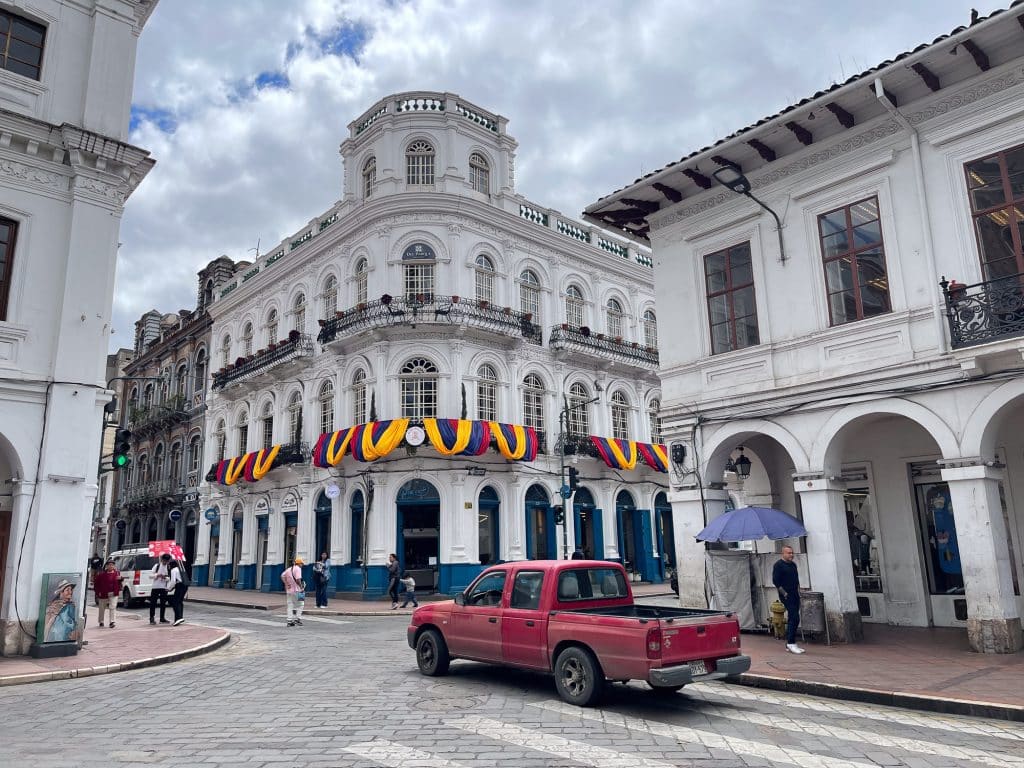 Édifice au centre de Quito, Équateur