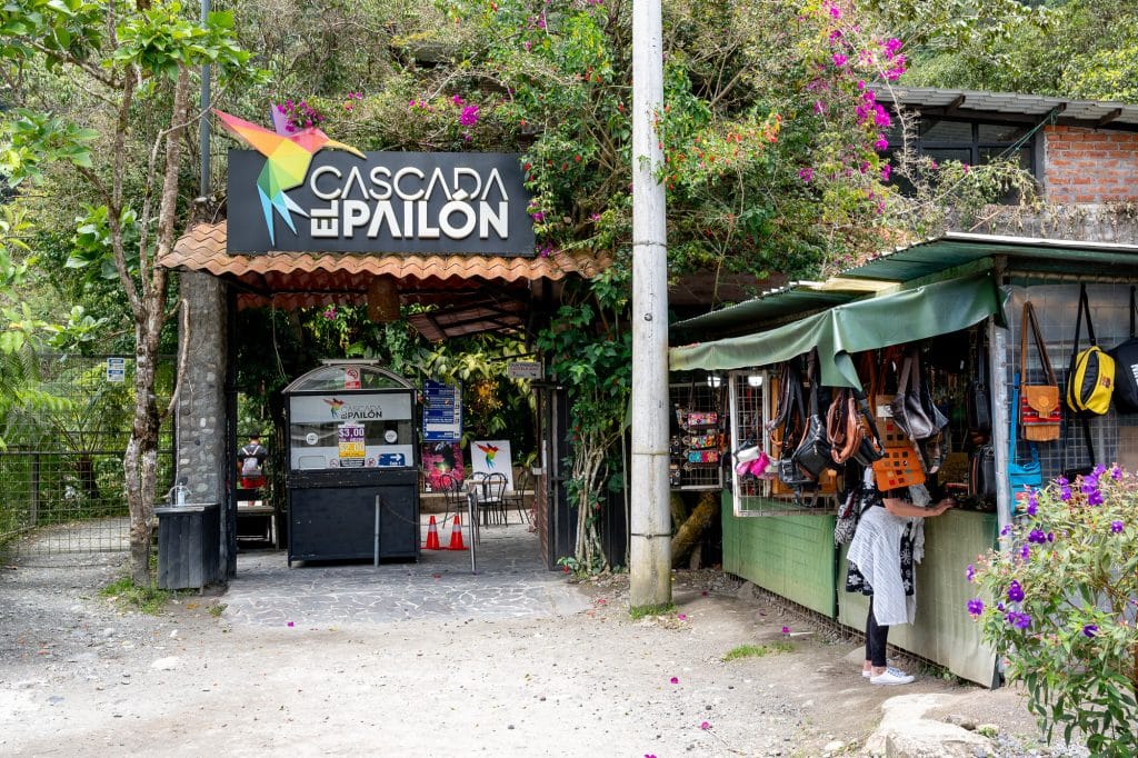 Entrée du Pailon del Diablo