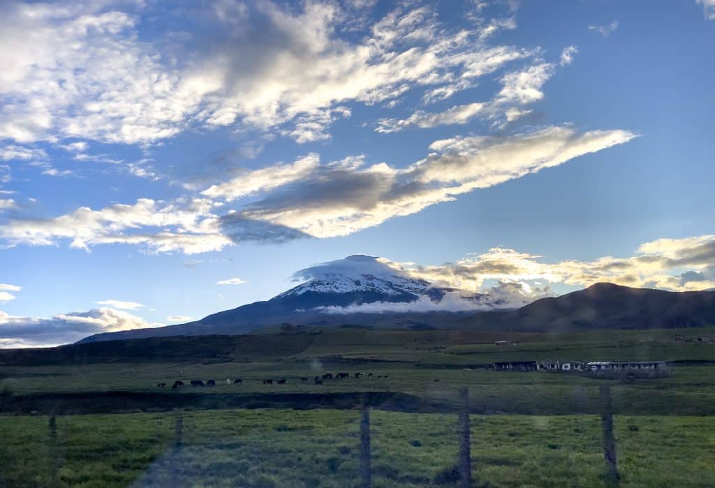 Vue sur le Chimborazo en Équateur